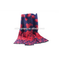 2016 Зимний новый цветочный дизайн Шелковый матовый шарф